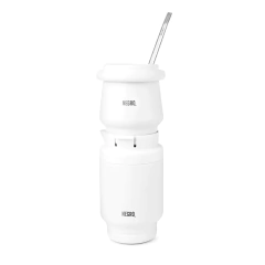 Set mate - Yerbera - Encastrable Blanco - tienda online