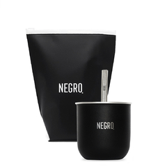 Mate Negro + Bombilla de Acero