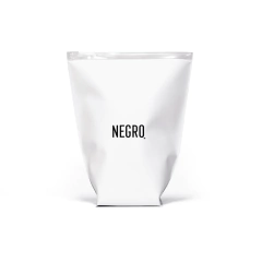 Mate Blanco + Bombilla de Acero - NEGRO TM