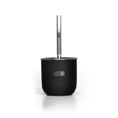 Mate Negro + Bombilla de Acero - comprar online