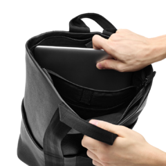 Mochila Canguro cuero - NEGRO TM