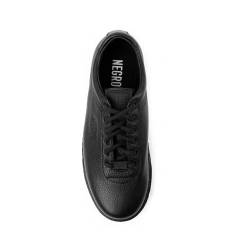 Imagen de zapatilla cuero negro