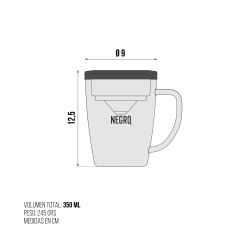 Taza cafetera - NEGRO TM