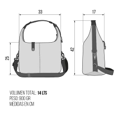 Cartera Skuba Cuero L - NEGRO TM