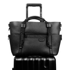 Tote cuero - NEGRO TM