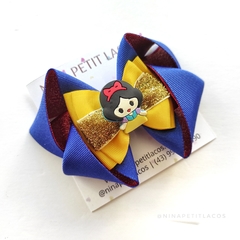 Laço branca de neve gg 12cm (faixinha, bico ou tiara)