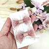 Duplinha de laços gabriela organza pp 4,5cm (bico de pato)
