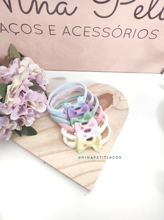 Kit Aline 6 laços pp 4,5cm (faixinha ou bico de pato)
