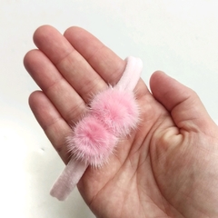 Faixinha pompom pelinho