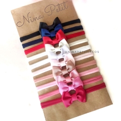 Kit 10 lacinhos basic essentials pp 4,5cm (faixinha ou bico de pato) - comprar online