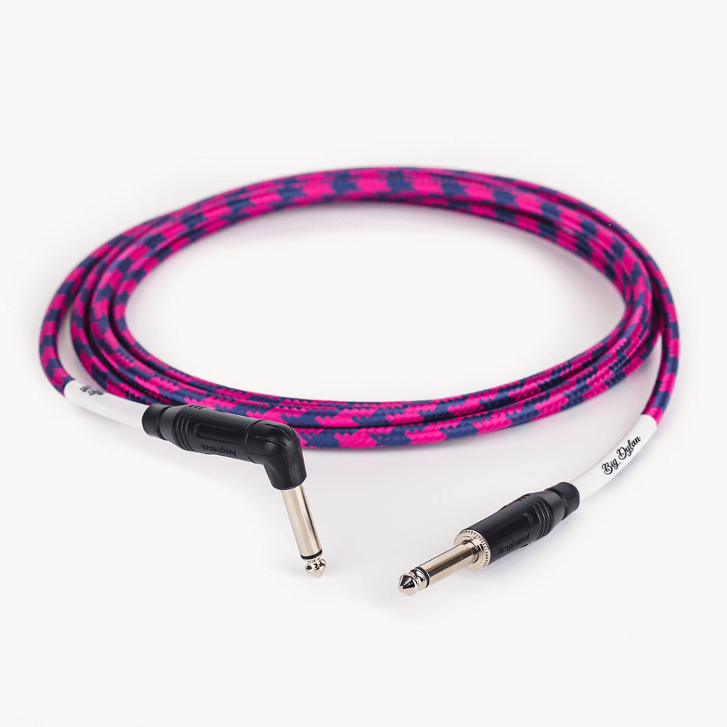Big Dylan - Cable Textil con Plugs Amphenol - 90° y recto - PATL- 10