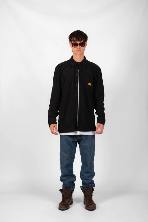 CORD SHIRT NEGRO