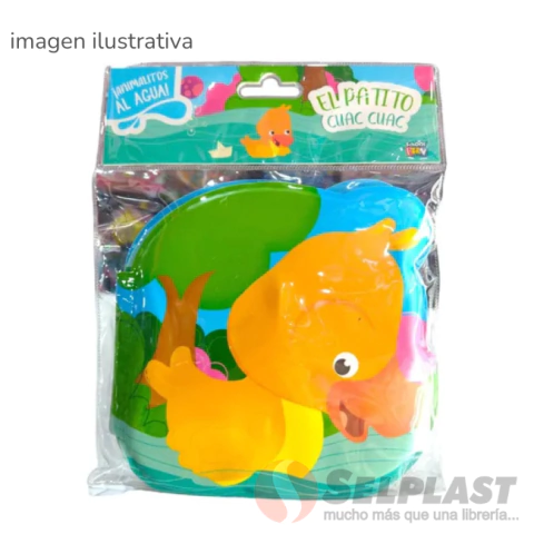 LIBRO PARA BAÑO ANIMALITOS AL AGUA PATITO LIST-451 CR.58268