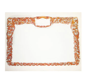 PERGAMINO DIPLOMA 6004-C 31X42 CM 40 FIRMAS CR.6185