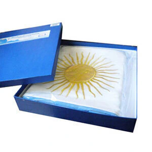 BANDERA CEREMONIA ARGENTINA C/ SOL DOBLE FAZ 90 X 1.40 MT CR.9699