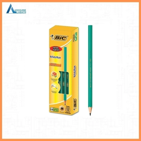 Lápiz Negro Bic Evolution X12 unidades - comprar online