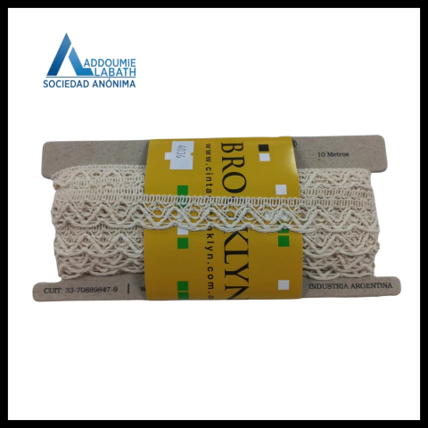 Puntilla de Algodón BROOKLYN A.4036 x10 Metros