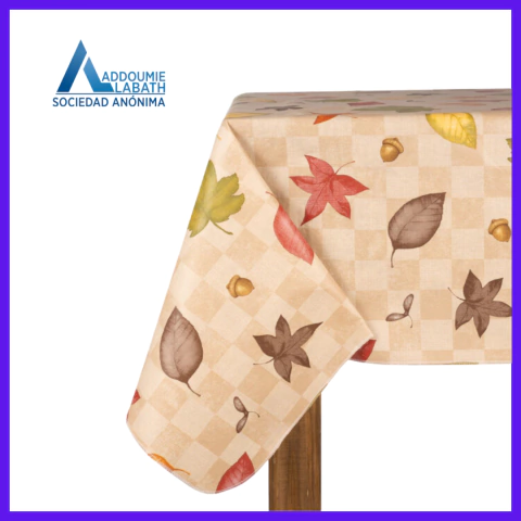 Mantel Vinílico Texturizado con Reves Afelpado