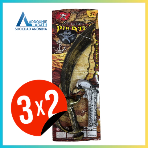 Set Pirata Sable con Pistola y Parche - comprar online