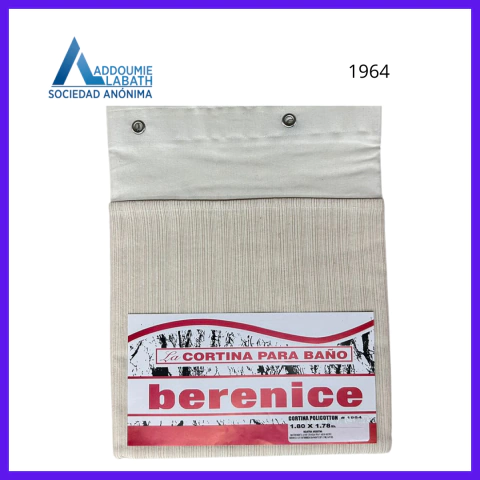 Cortina para Baño de Policotton 1.80 X 1.78 Mts. 1964