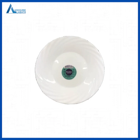 Plato Hondo Duralex Opaline Jasmim 23.5cm