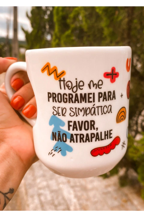 Caneca Ser Simpática na internet