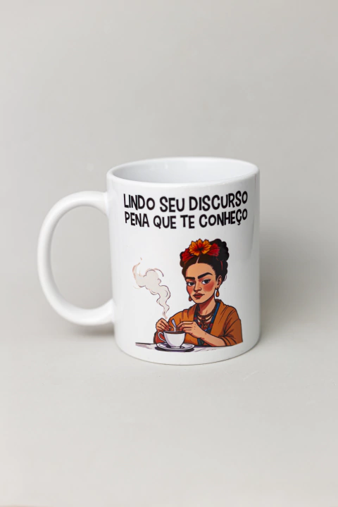 Caneca Frida Kahlo, Lindo seu Discurso - comprar online