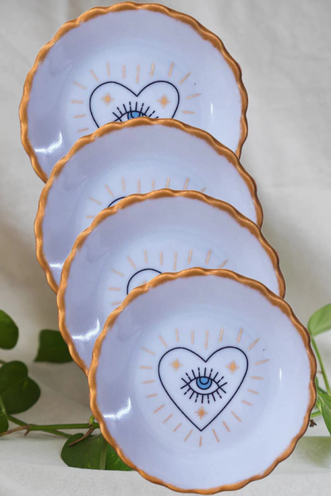 Conjunto de 4 pires olhar - Coleção Talismã - comprar online