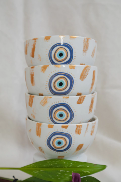 Conjunto 4 Bowls Olho grego – Coleção Talismã - comprar online