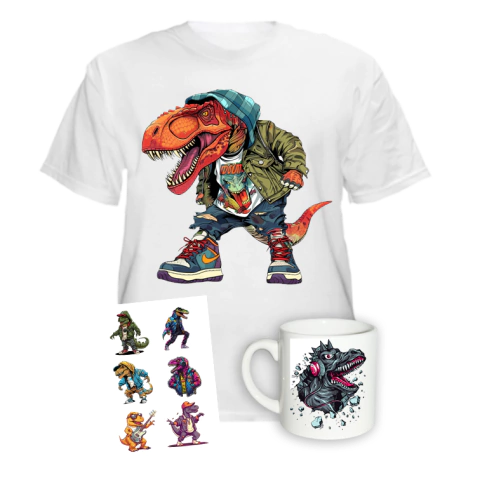 Remera Dinosaurio * Taza * Stickers