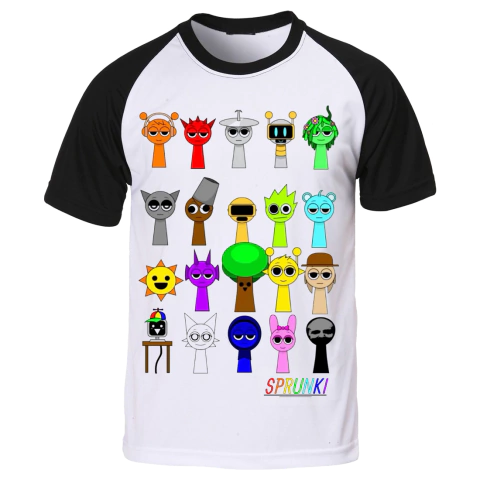 Remera Sprunki Full Personajes