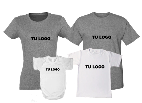 2 Remeras + Body + Remera Niño Personalizado
