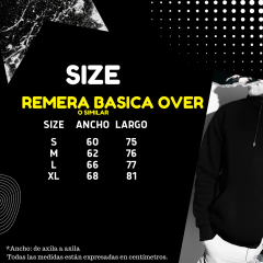 remera oversize basica Crudo - tienda online