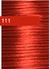 Cordão de Cetim Vermelho/cod: 111