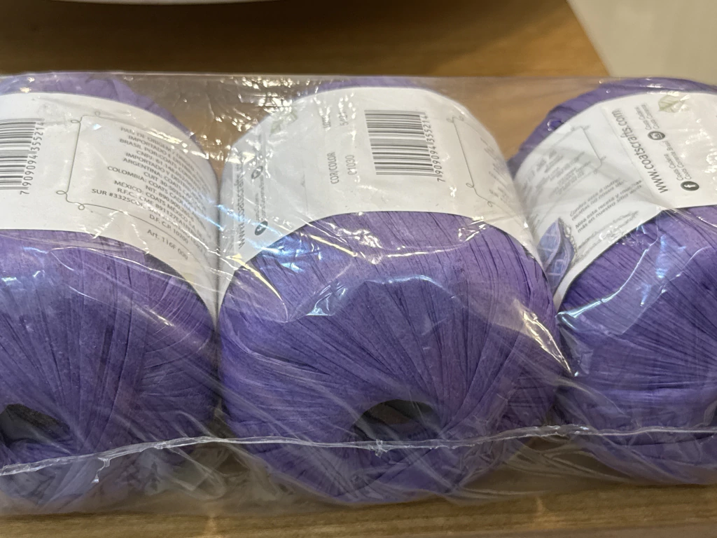 Raffia Fio de Papel Roxo cod:1030