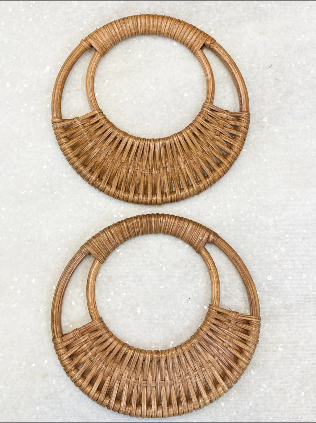 Alça de Rattan Natural 16cm