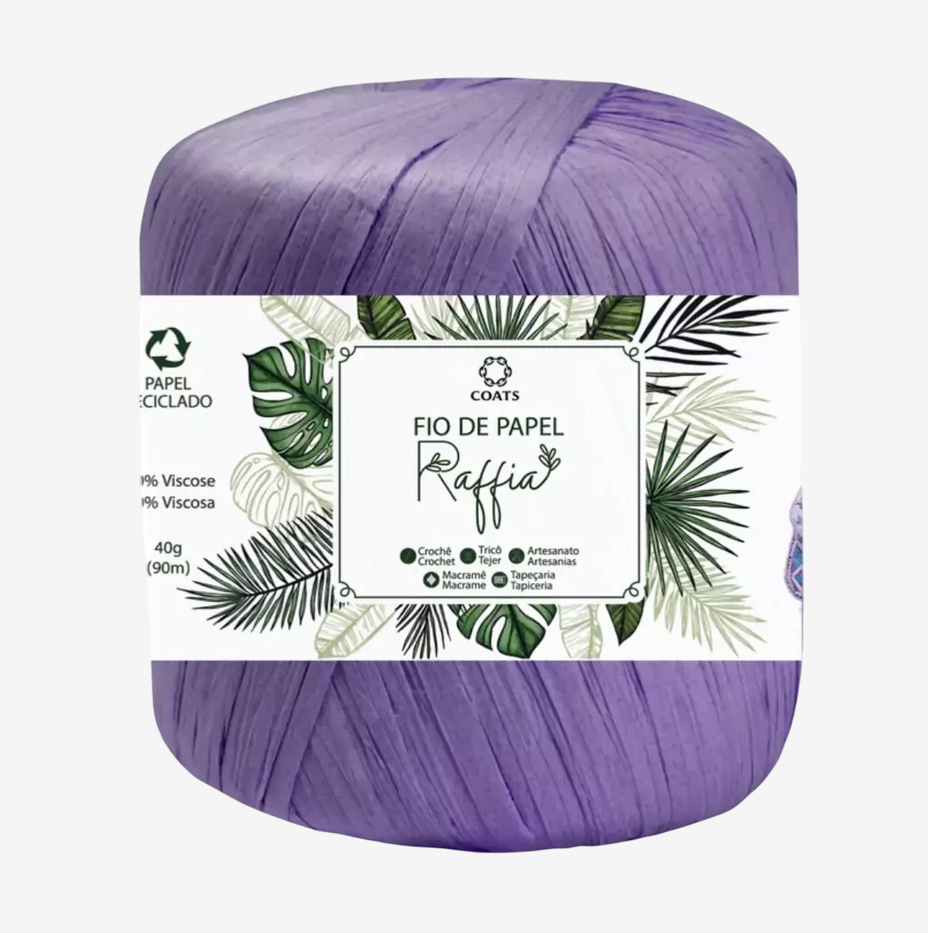 Raffia Fio de Papel Roxo/cod: 1030