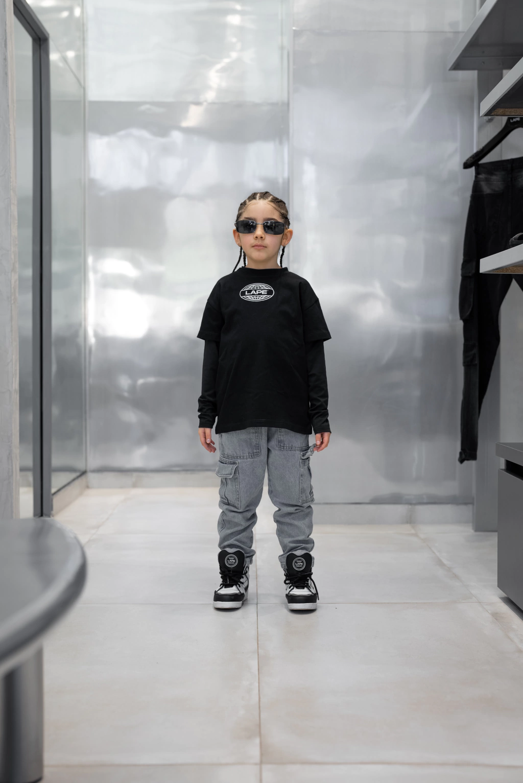 REMERA STAR LAPE KIDS | BLACK