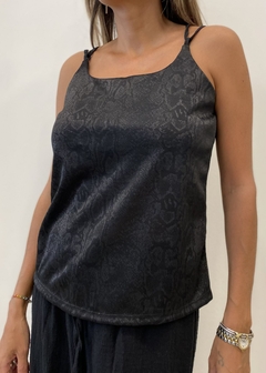 Musculosa lurex snake con doble bretel OUTLET (ARA776) - comprar online