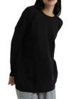 Sweater c red liso largo con bolsillos (2225027)