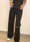 Jean Wide black con tajo Astra (DIM208)
