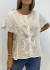 Blusa M/Campana C/Terminacion Onditas (ARA837)