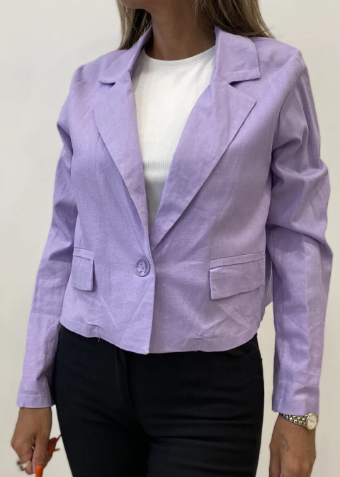 Blazer Corto Lino Kauri (IV585)