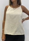 Musculosa Rayada C/Tiras Abierto en Espalda Yuli (IV704)