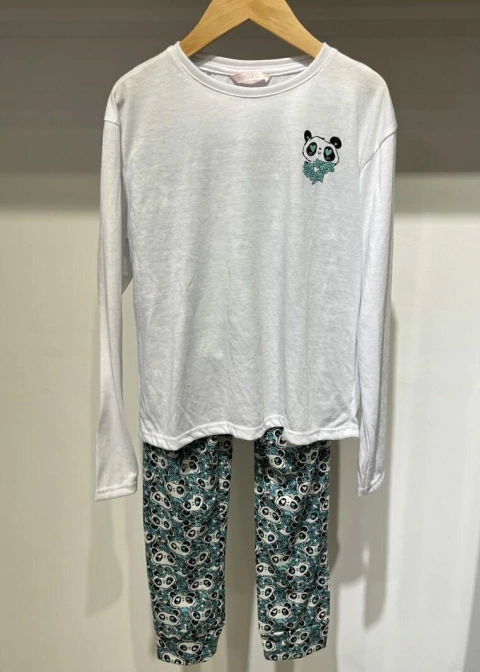 Conjunto pijama estampado Panda OUTLET (6062)