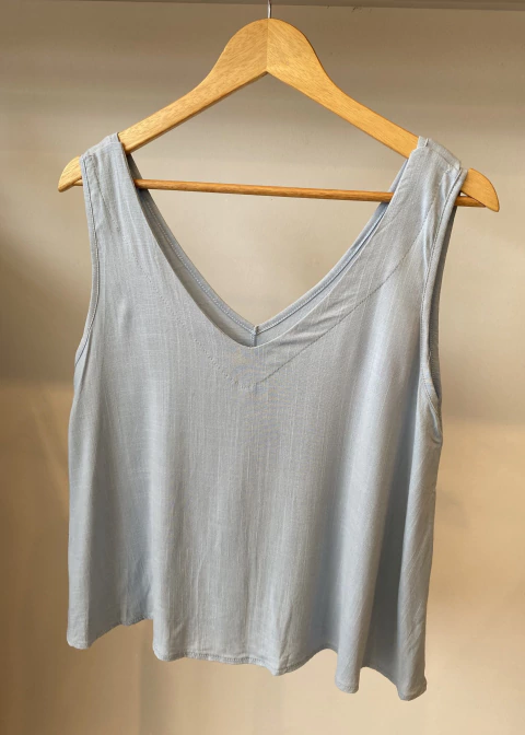 Musculosa lino escote v (SCA241)