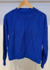 Sweater Rombos Centrales y Trenzas Laterales (ARA833)