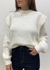 Sweater con volado liso (KL97)