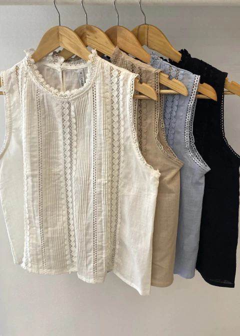 Blusa C/Broderie (KL123)