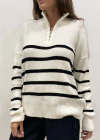 Sweater Rayaso Cuello Polo (2525036)